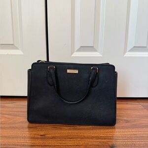 kate spade Black Saffiano Leather Top-Handle Satchel